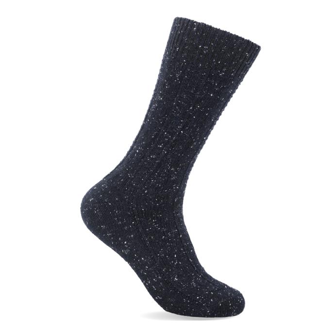 totes toasties® Mens Wool Blend Thermal Fair Isle Socks (Twin Pack) Navy Fair Isle Extra Image 5